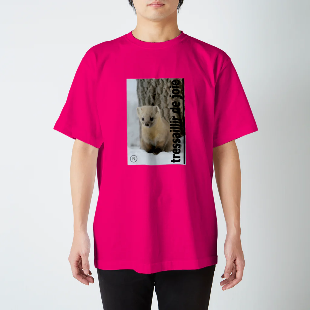 【動物の魔法】動物が好きな全ての人が笑顔溢れる毎日を過ごすための雑貨店◆にこらびの【エゾクロテン】たくさんワクワクしよう Regular Fit T-Shirt