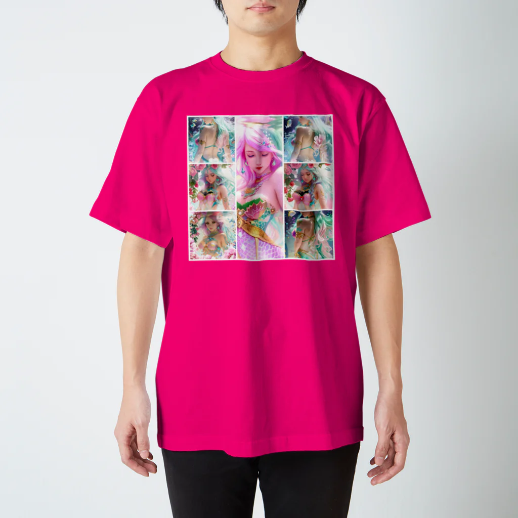 💖宇宙整体♪🌈♪こころからだチャンネル♪💖のhealing move  mermaid REINA スタンダードTシャツ