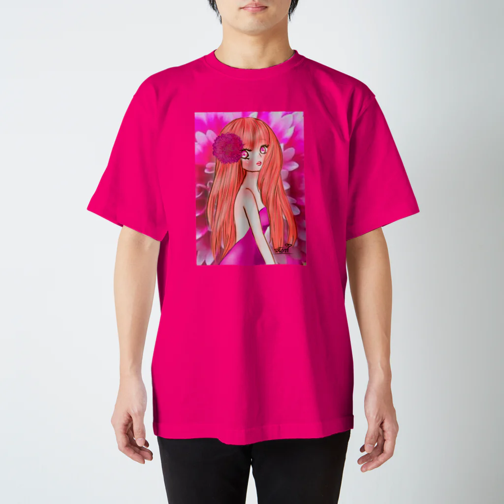 Suzuki Satomi の花開く Regular Fit T-Shirt