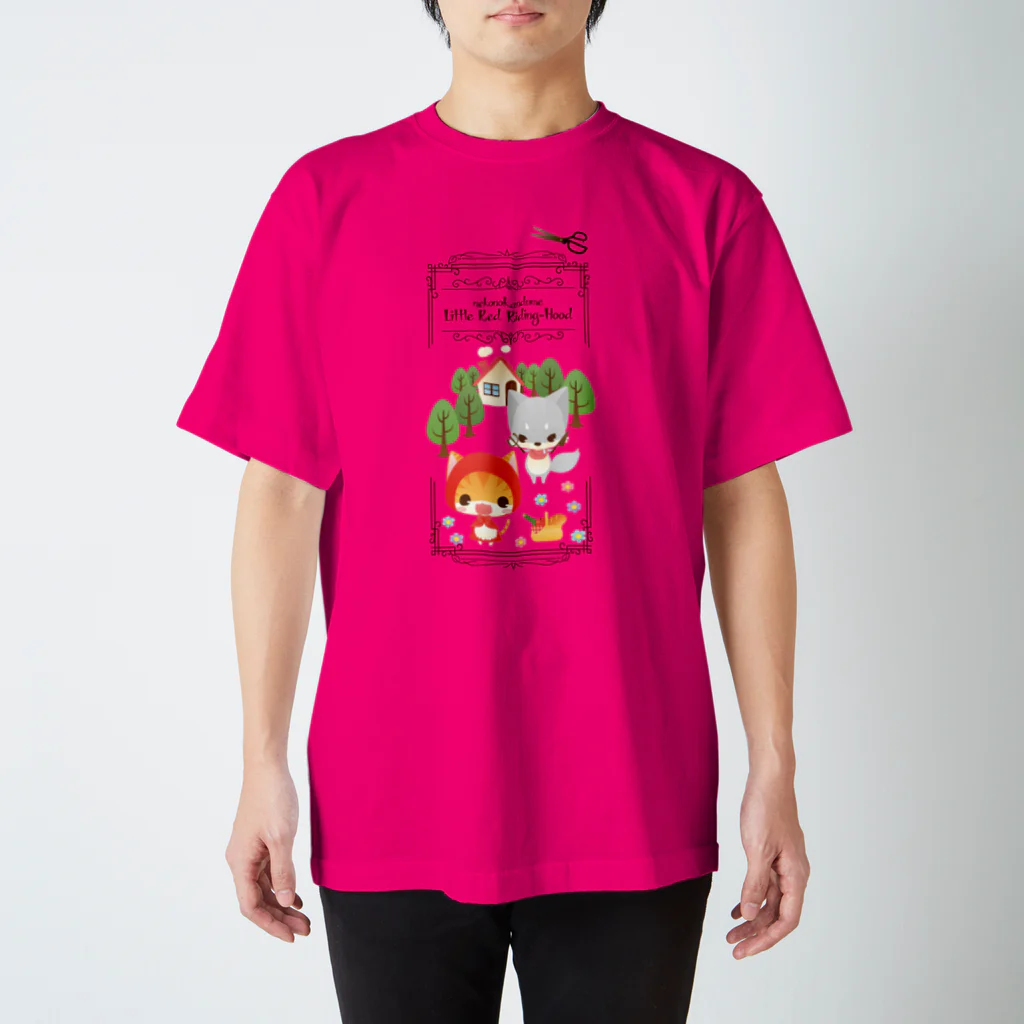 aska/ねこのかんづめのねこかん赤ずきんちゃん Regular Fit T-Shirt