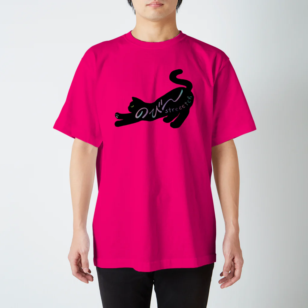 necocoaののびねこ streeetch cat Regular Fit T-Shirt