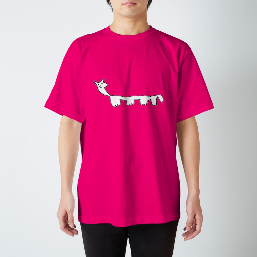 長い猫 長い猫 Nagaineko のスタンダードtシャツ通販 Suzuri スズリ