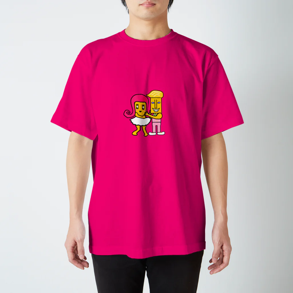 にゃんだー仮面のハニ子＆ハニ男 Regular Fit T-Shirt