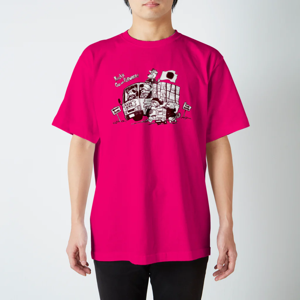 ☮きたの☮のRicky,Go on FORWARD(red) スタンダードTシャツ