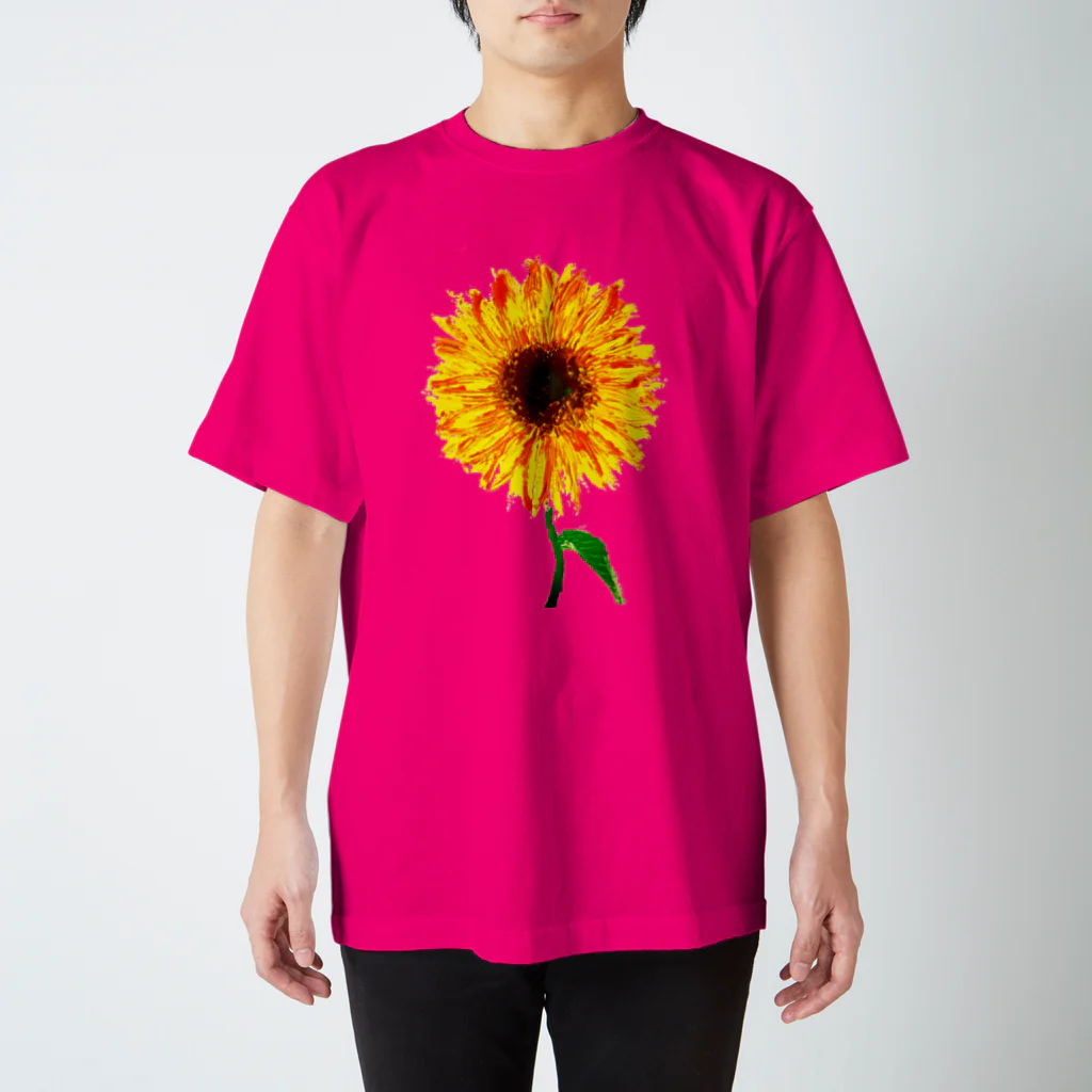 fumitoshi&youの花シリーズ【向日葵】 スタンダードTシャツ