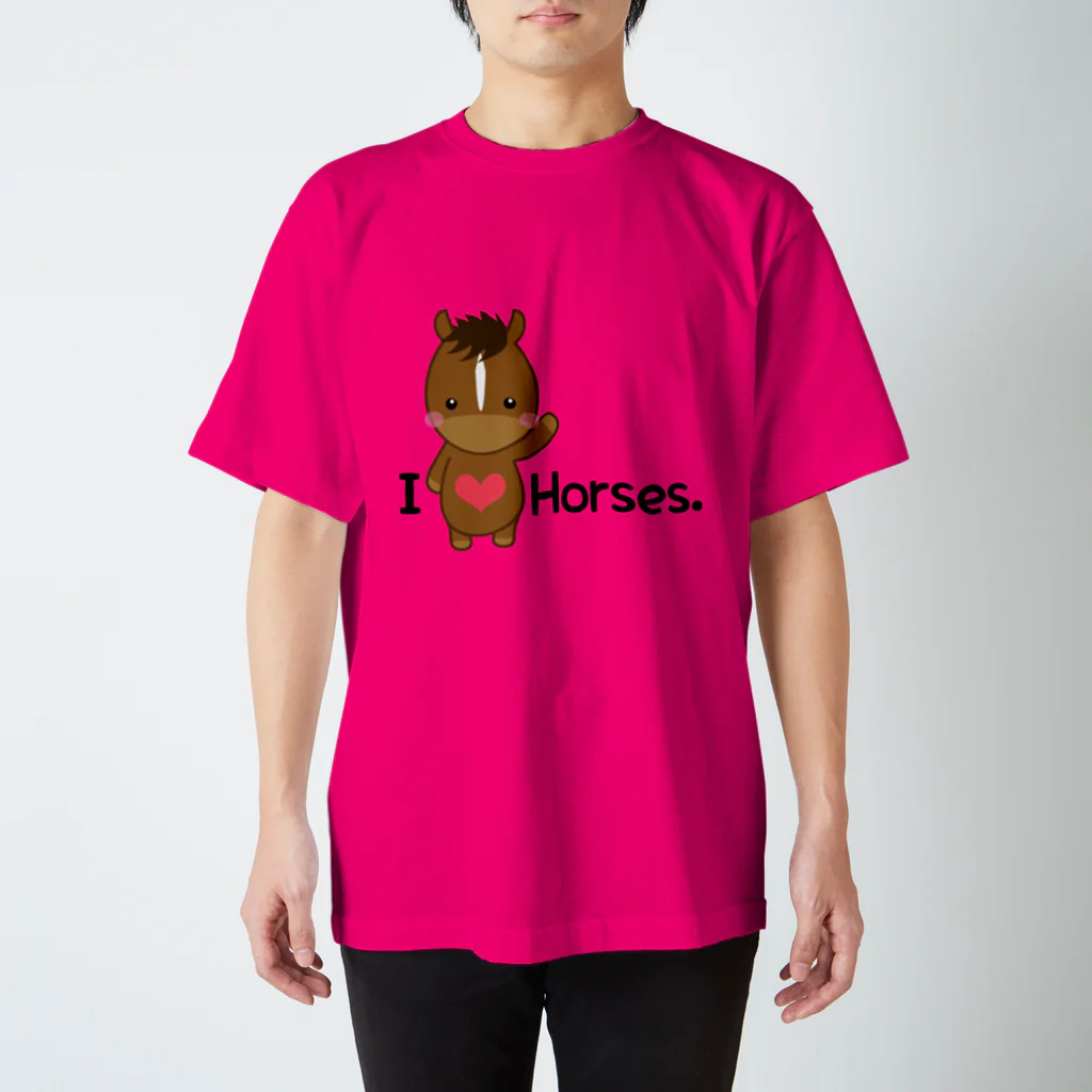 au♡lio アウリオのI love horse. スタンダードTシャツ