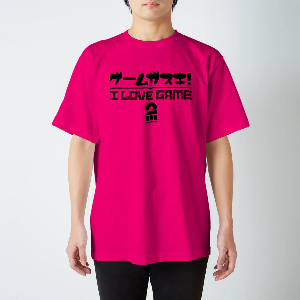 2BRO. 公式グッズストアの黒「I LOVE GAME」濃色Tシャツ スタンダードTシャツ