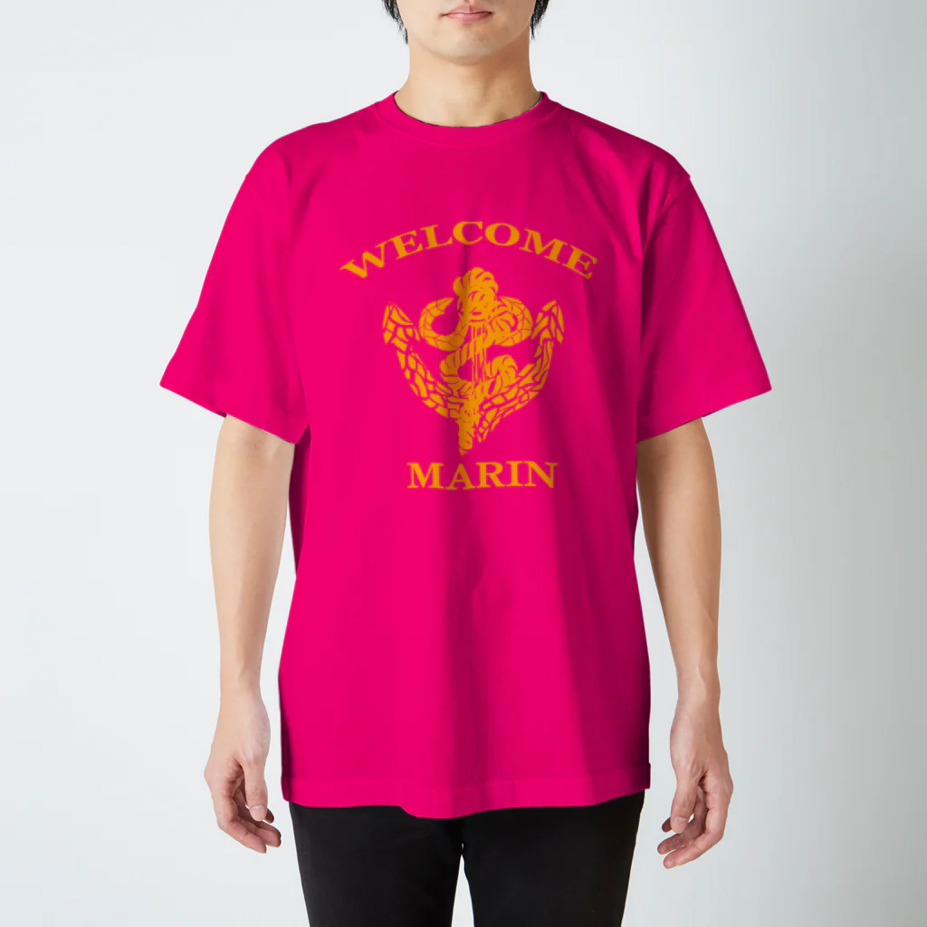 ＳＩＬＶＥＲＷＯＬＦＭＥＮmixculturedesinの９月ＮＥＷ「ＷＥＬＣＯＭＭＡＲＩＮ」 スタンダードTシャツ