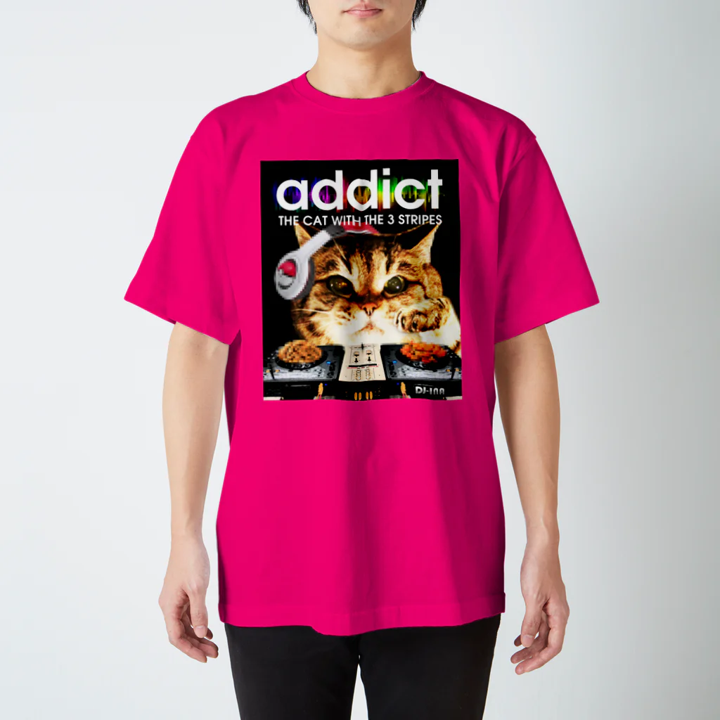 InaDesignの猫DJ スタンダードTシャツ