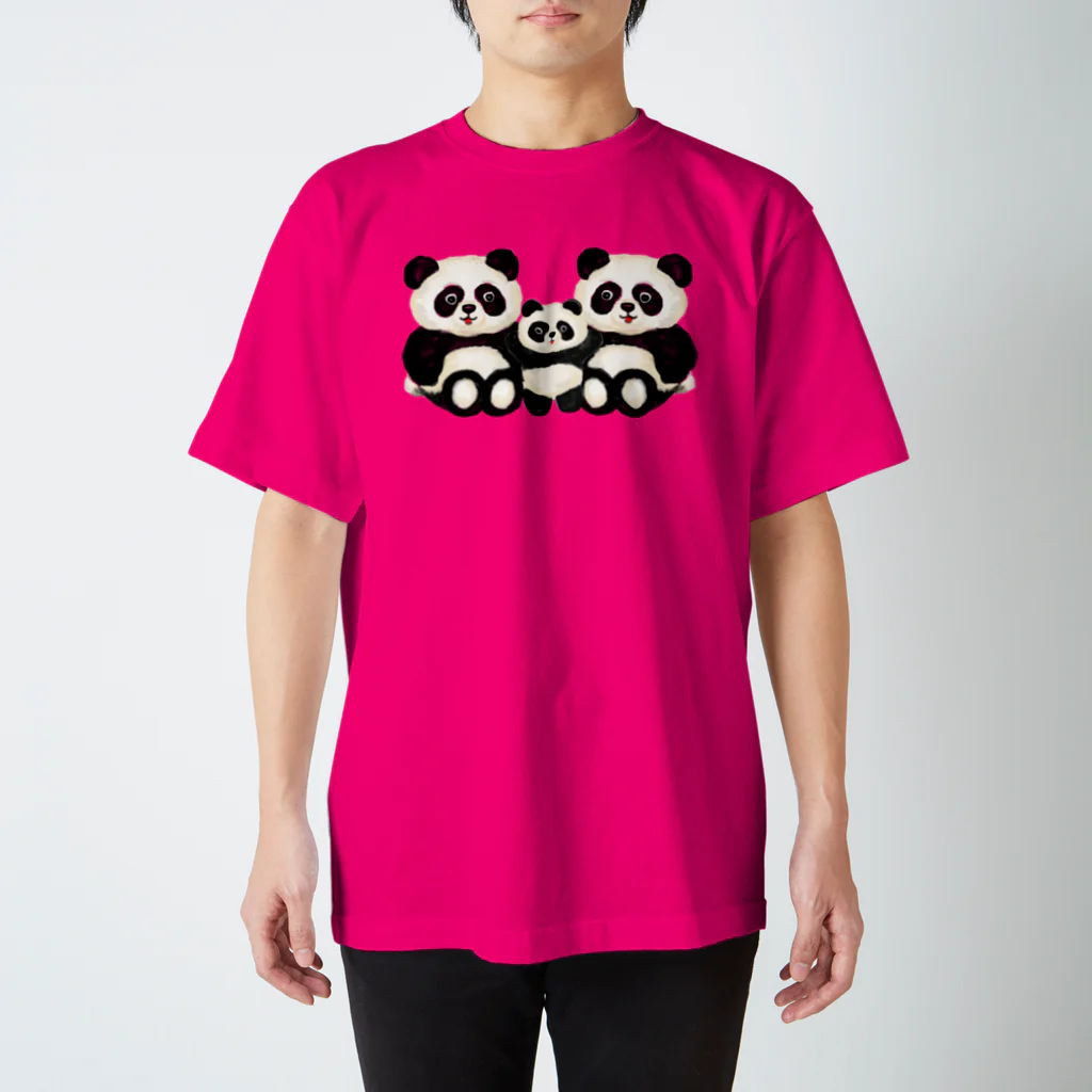 　Ma cocotte （まここっと）のパンダの親子 티셔츠