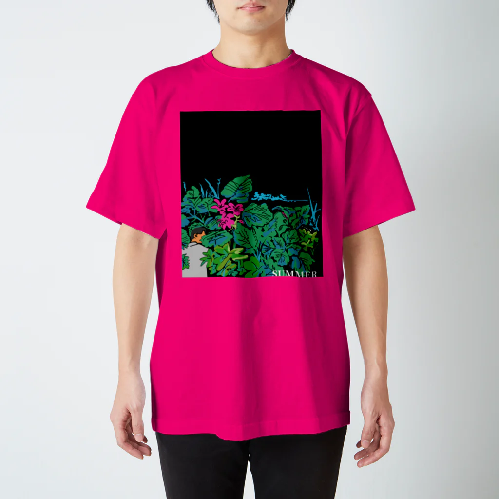 井口舞子の夏の夜道と植物 スタンダードTシャツ