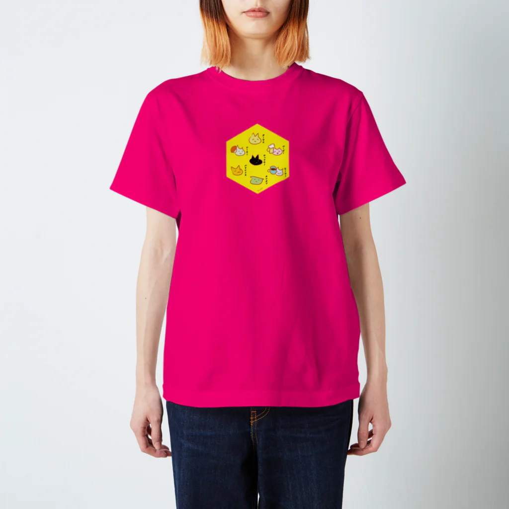 arcovero*designのねこ*69　バンドねこの日常会話 Regular Fit T-Shirt