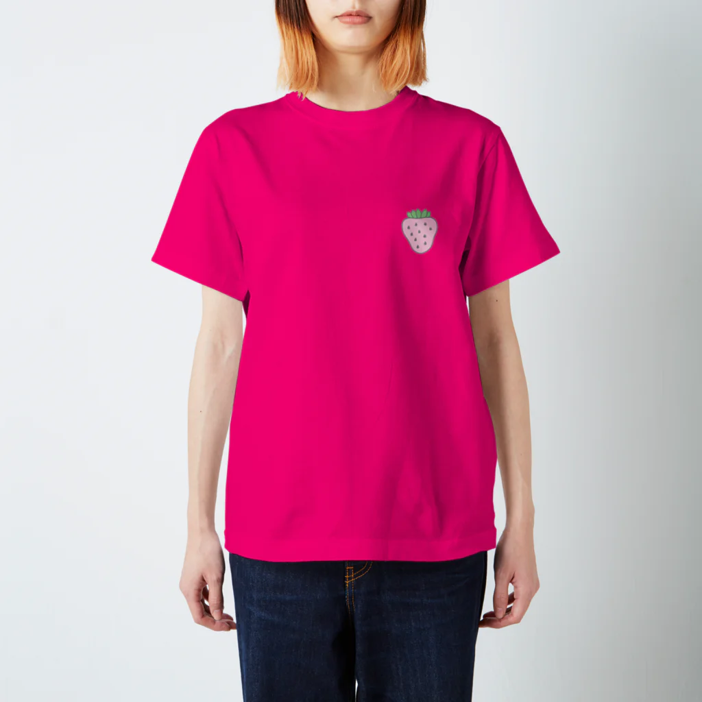 curiouslipsのいちご　ワンポイント Regular Fit T-Shirt