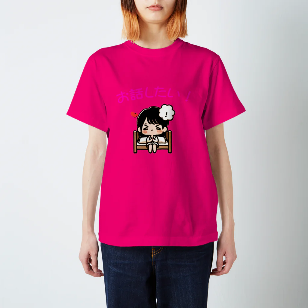 manaco-の話したい女子 Regular Fit T-Shirt