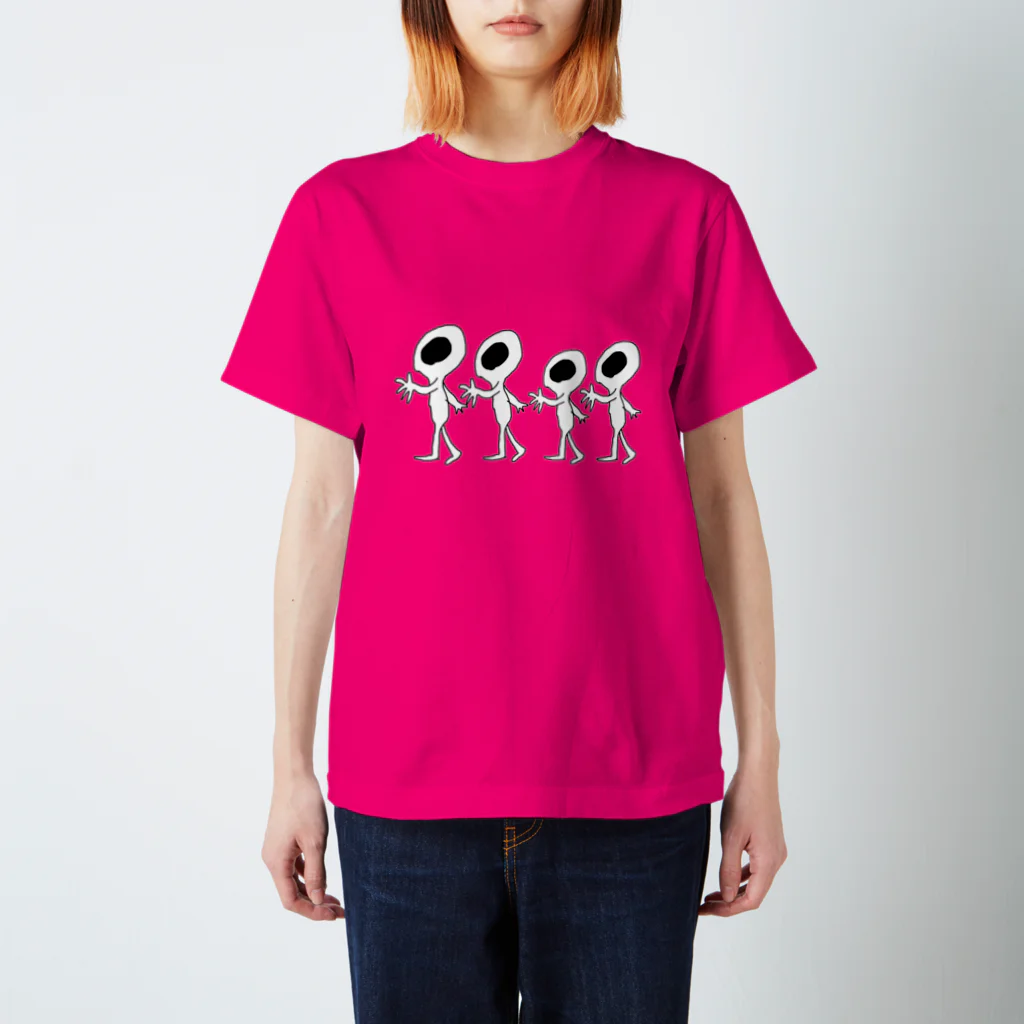 spacegirlの英国の宇宙人リトルグレイ Regular Fit T-Shirt