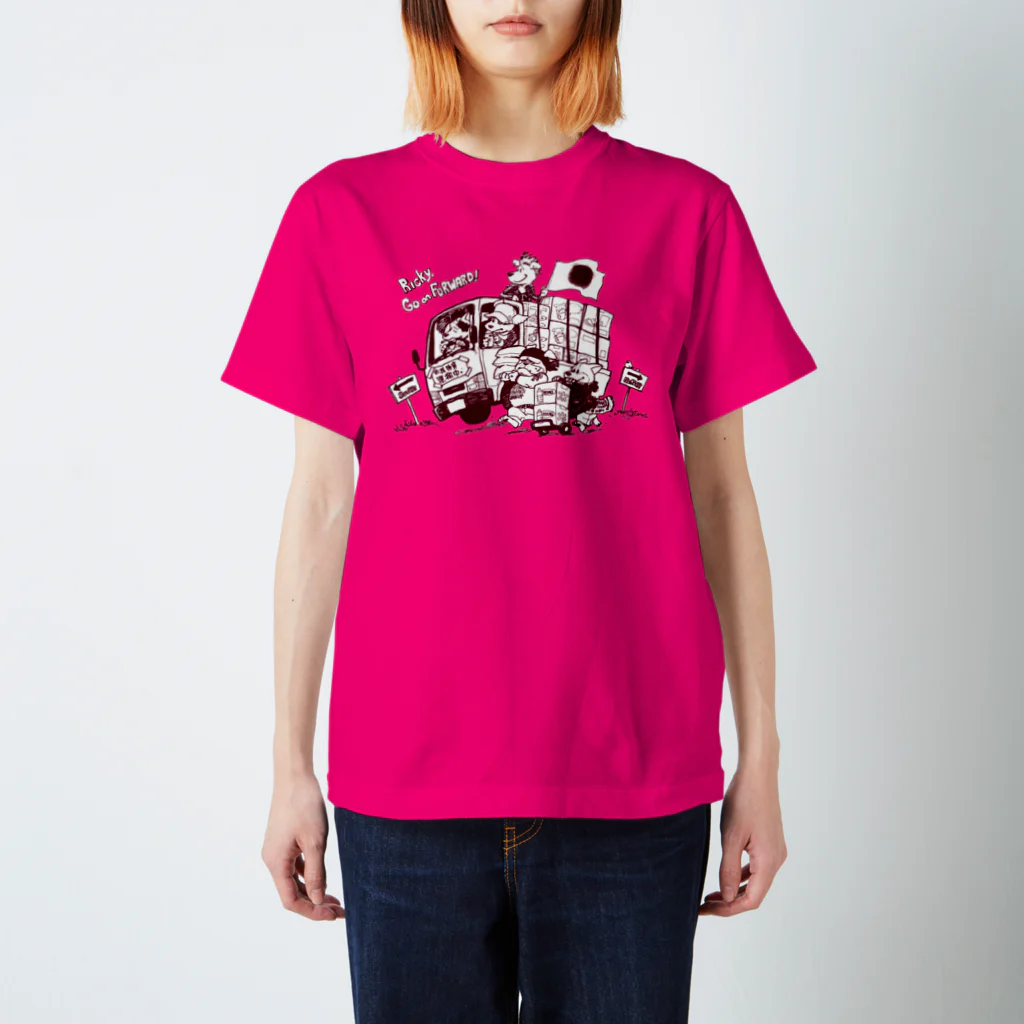 ☮きたの☮のRicky,Go on FORWARD(red) Regular Fit T-Shirt