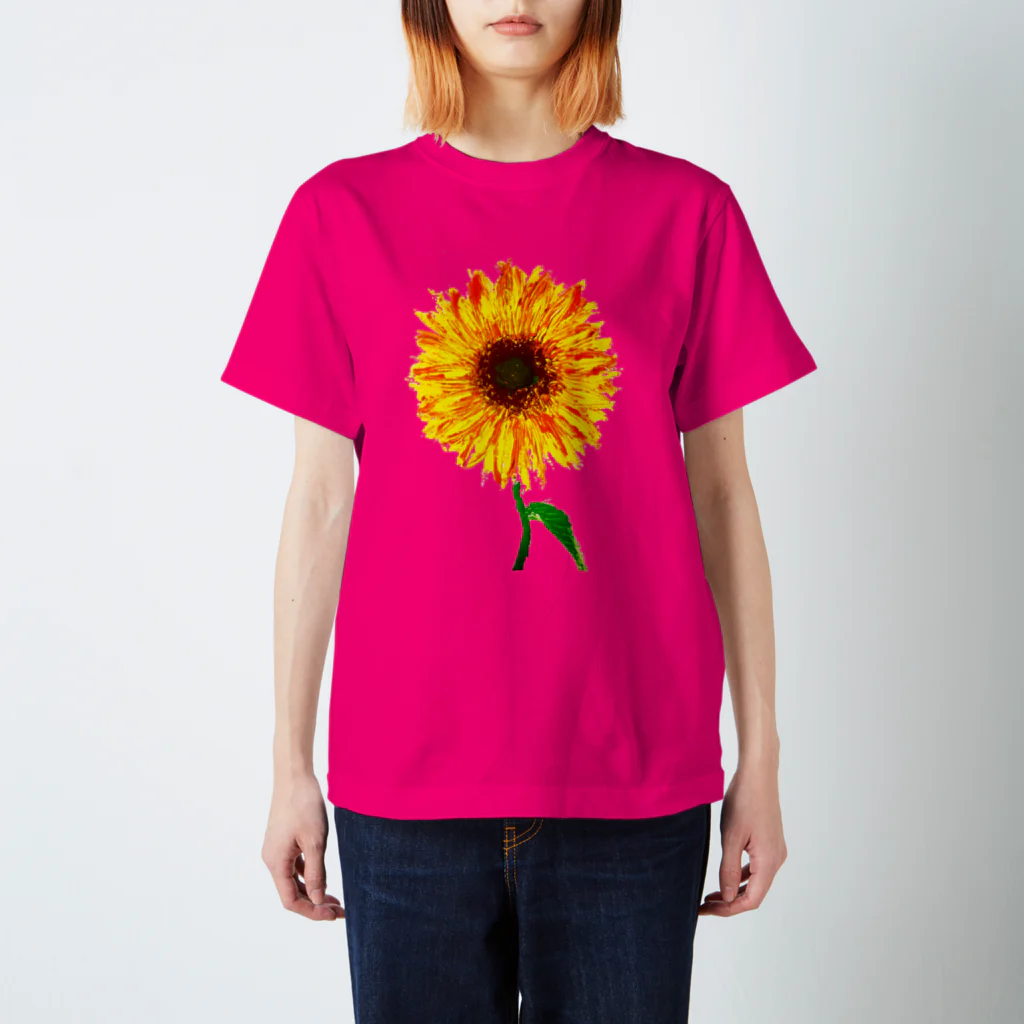 fumitoshi&youの花シリーズ【向日葵】 スタンダードTシャツ