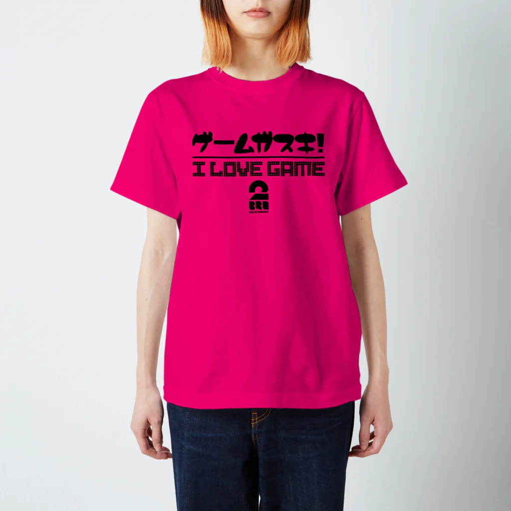 2BRO. 公式グッズストアの黒「I LOVE GAME」濃色Tシャツ スタンダードTシャツ