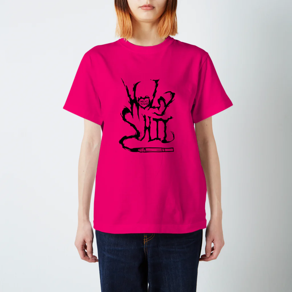 HOLYSHIT STUFFのHOLYSHIT BLACK LOGO スタンダードTシャツ