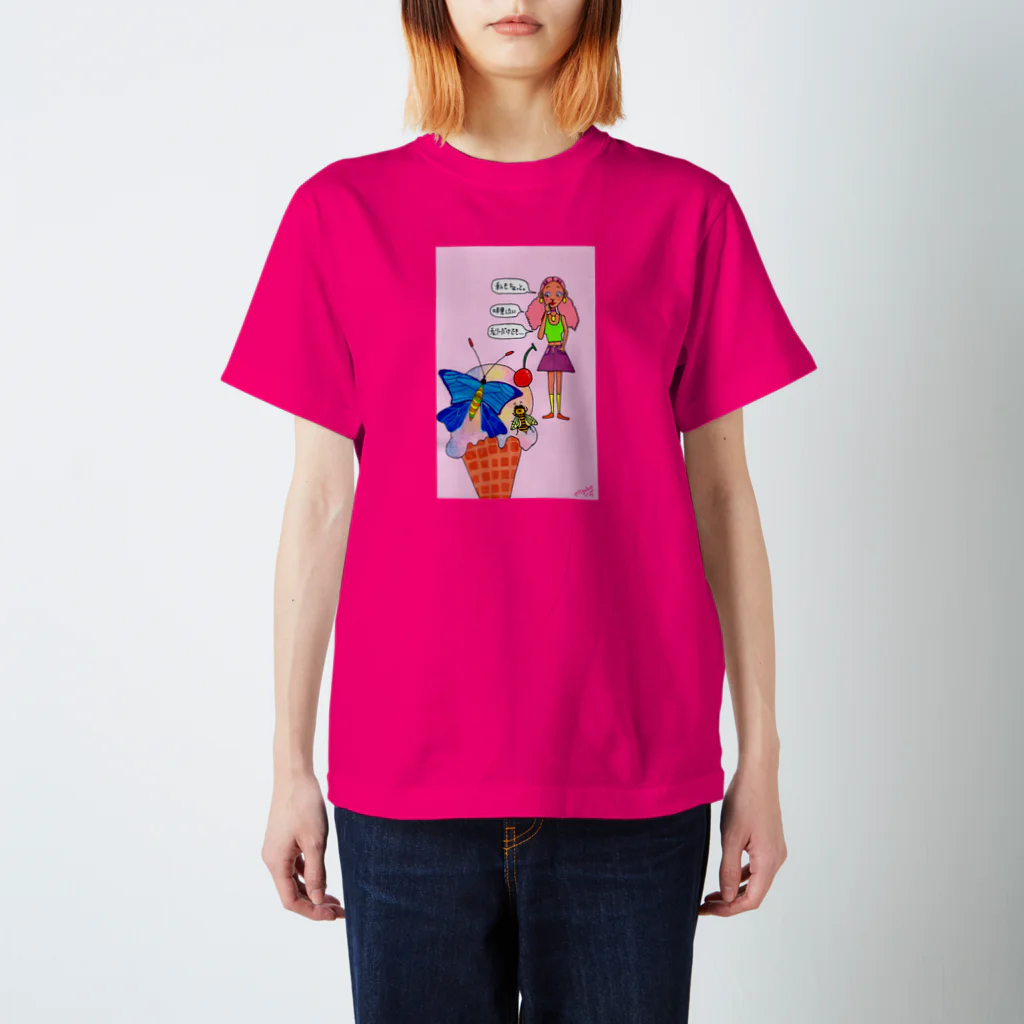 doña mizujito のぴんくちゃん Regular Fit T-Shirt