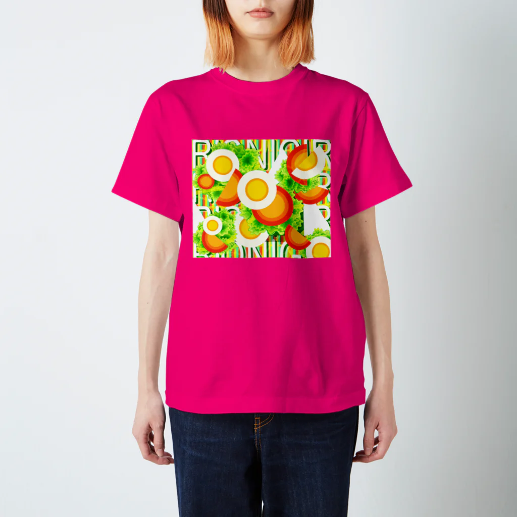 ✨🌈✨ユラクラカン🇯🇵 ✨🌈✨の🥗ご機嫌サラダDAY🥗 スタンダードTシャツ