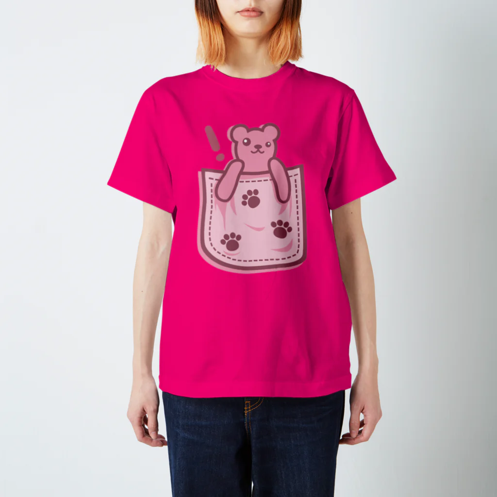 AURA_HYSTERICAのBear_in_the_Pocket スタンダードTシャツ