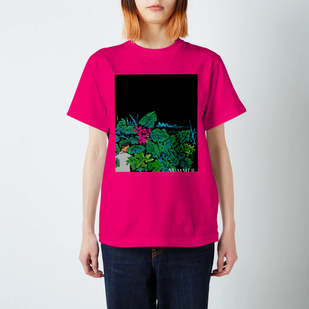 井口舞子の夏の夜道と植物 スタンダードTシャツ