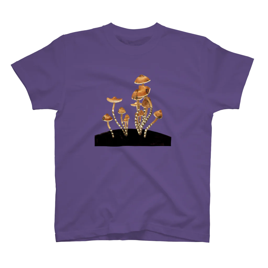 キノコの小部屋 MushAndRoomのヒカゲシビレタケ【菌類図譜 キノコ きのこ】 Regular Fit T-Shirt