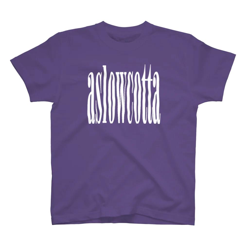 aslowcottaグッズショップのaslowcotta バンドTシャツ　ホワイト Regular Fit T-Shirt