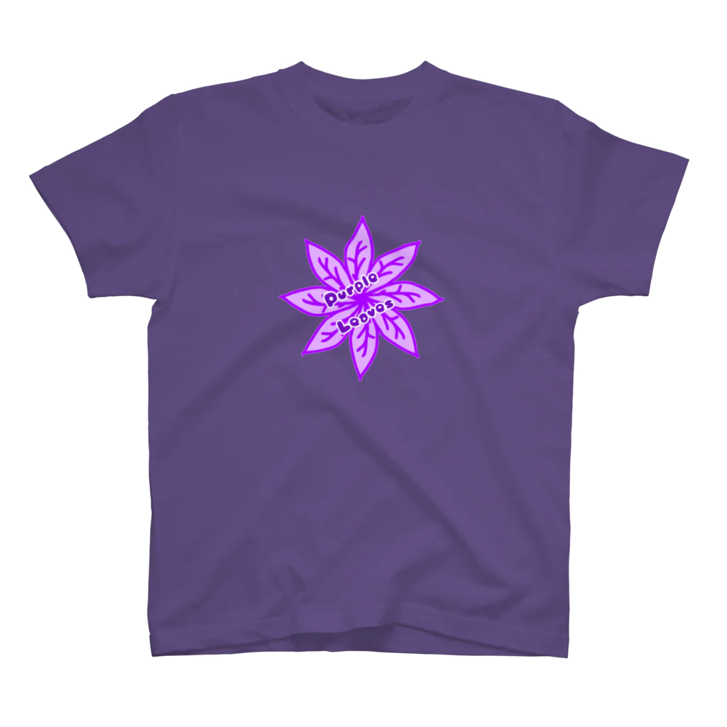 HAKOCHINのPurple Leaves Regular Fit T-Shirt