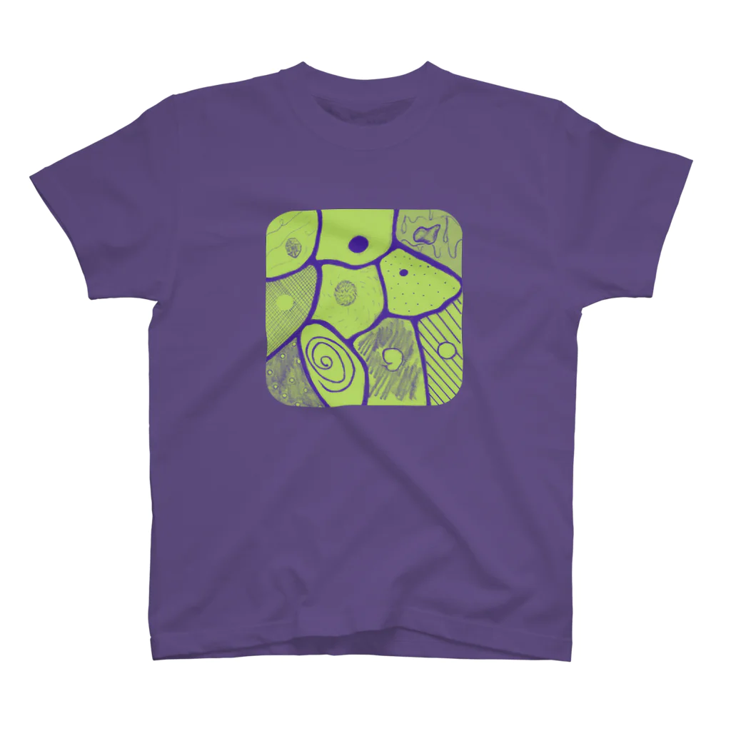 ・＿◇Geometryのcells.green スタンダードTシャツ