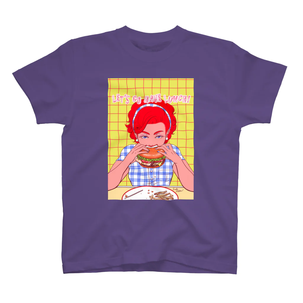 エンドーハイロウ (イラストレーター)のハンバーガーちゃん スタンダードTシャツ