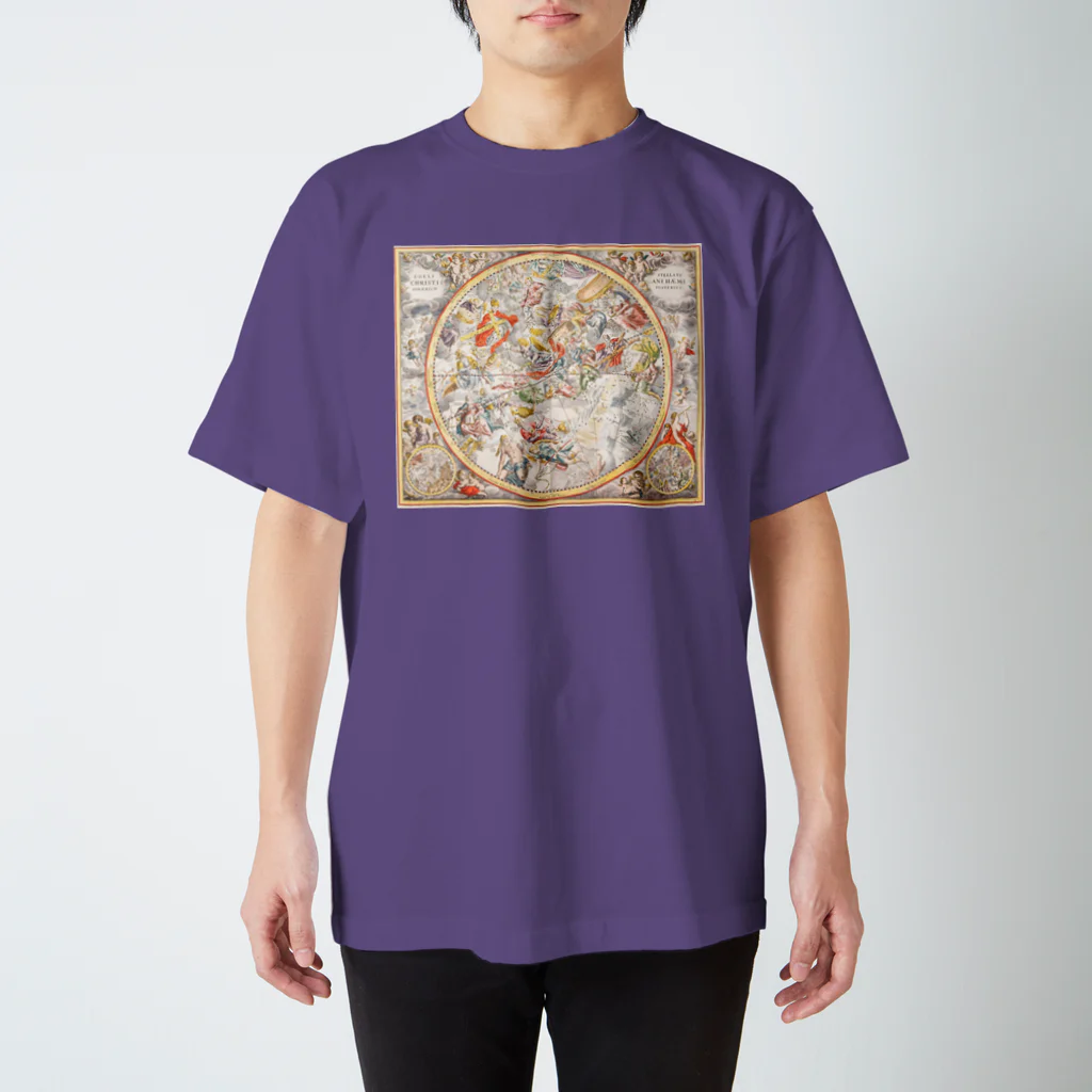 古書　天牛書店の17世紀の星図＜アンティークイラスト＞ Regular Fit T-Shirt