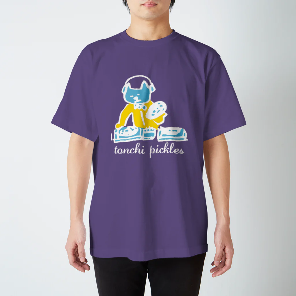 とんちピクルスのdjlele文字白 スタンダードTシャツ