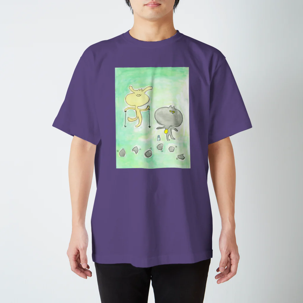 tonarichanのいぬくんとねこくん Regular Fit T-Shirt