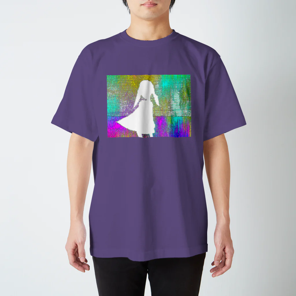 水草のデジタル少女Aの残像 スタンダードTシャツ