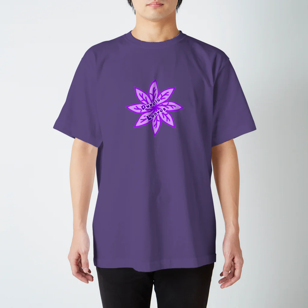 HAKOCHINのPurple Leaves Regular Fit T-Shirt