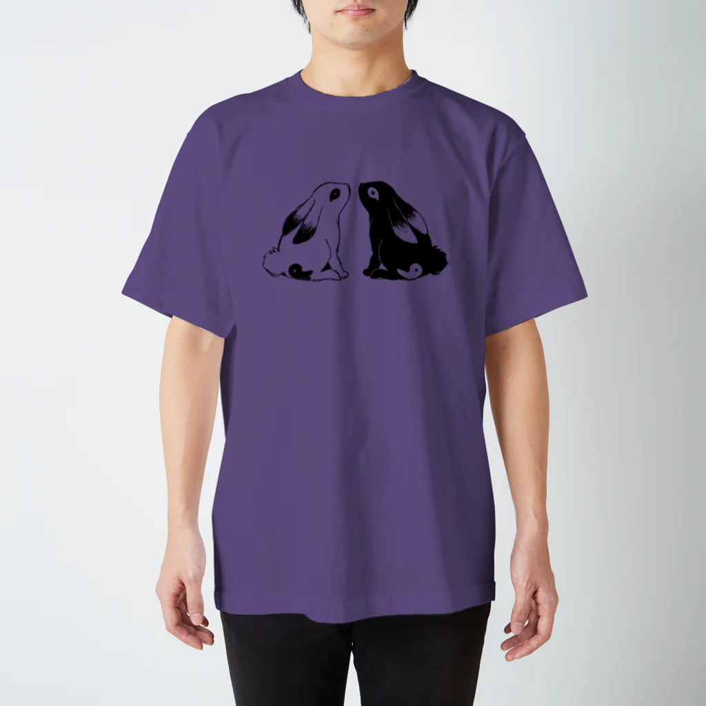 はらぺこCafeの勾玉うさぎさん／透過 スタンダードTシャツ