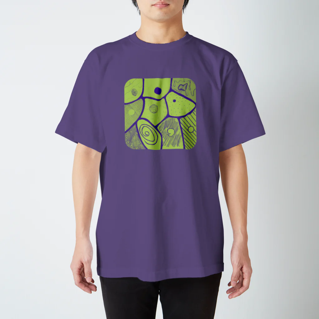 ・＿◇Geometryのcells.green スタンダードTシャツ