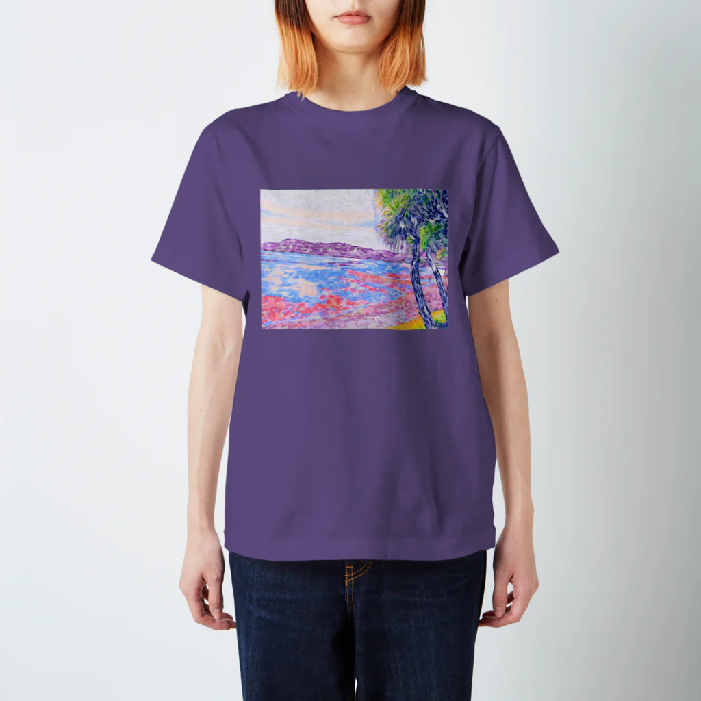 トーマスタイルの宮崎のヤシと海 スタンダードTシャツ