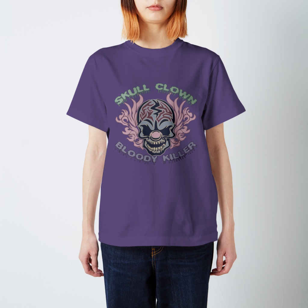 Ａ’ｚｗｏｒｋＳのSKULL CLOWN DUSTY Regular Fit T-Shirt