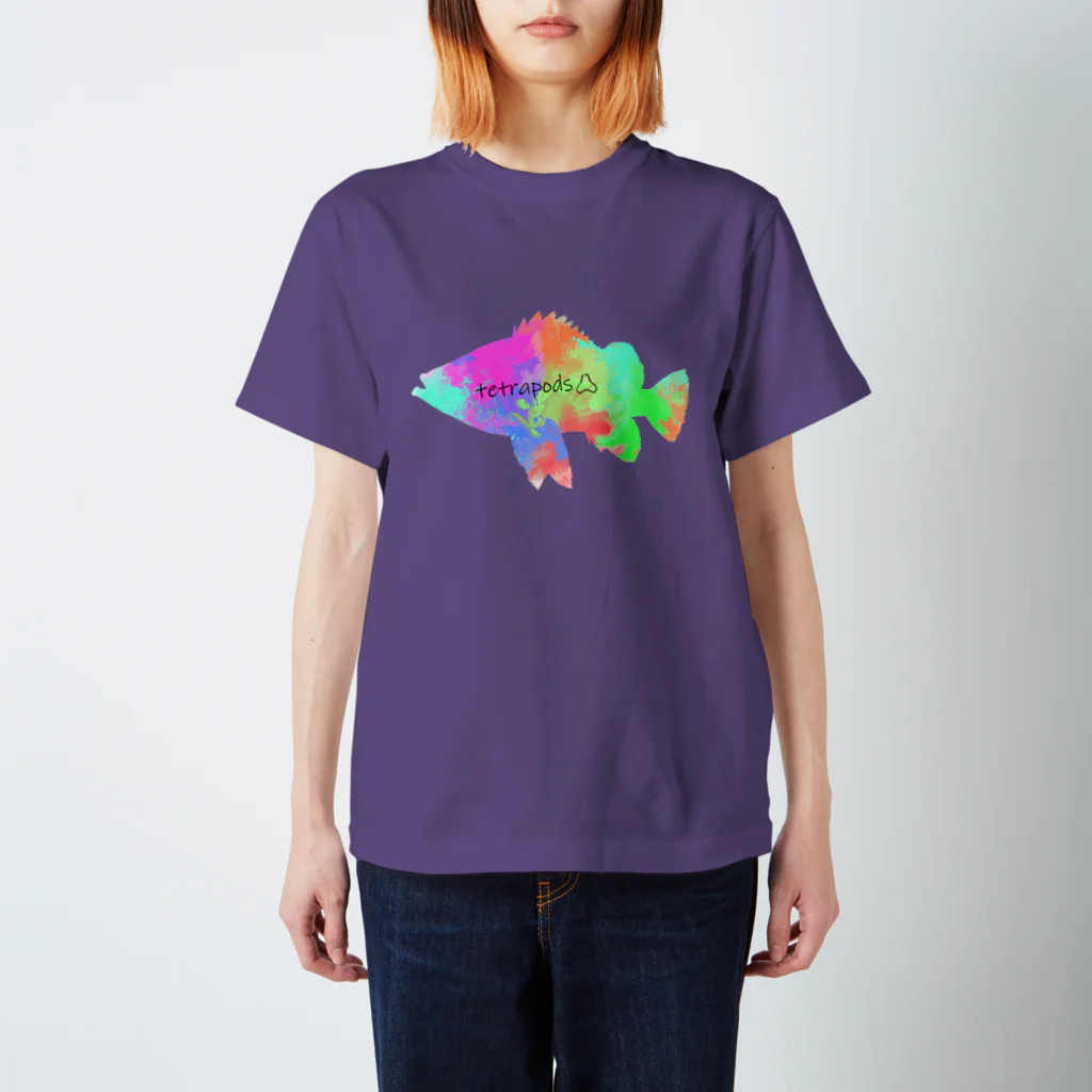 tetrapod'sのテトラポッヅロゴ(メバル) Regular Fit T-Shirt