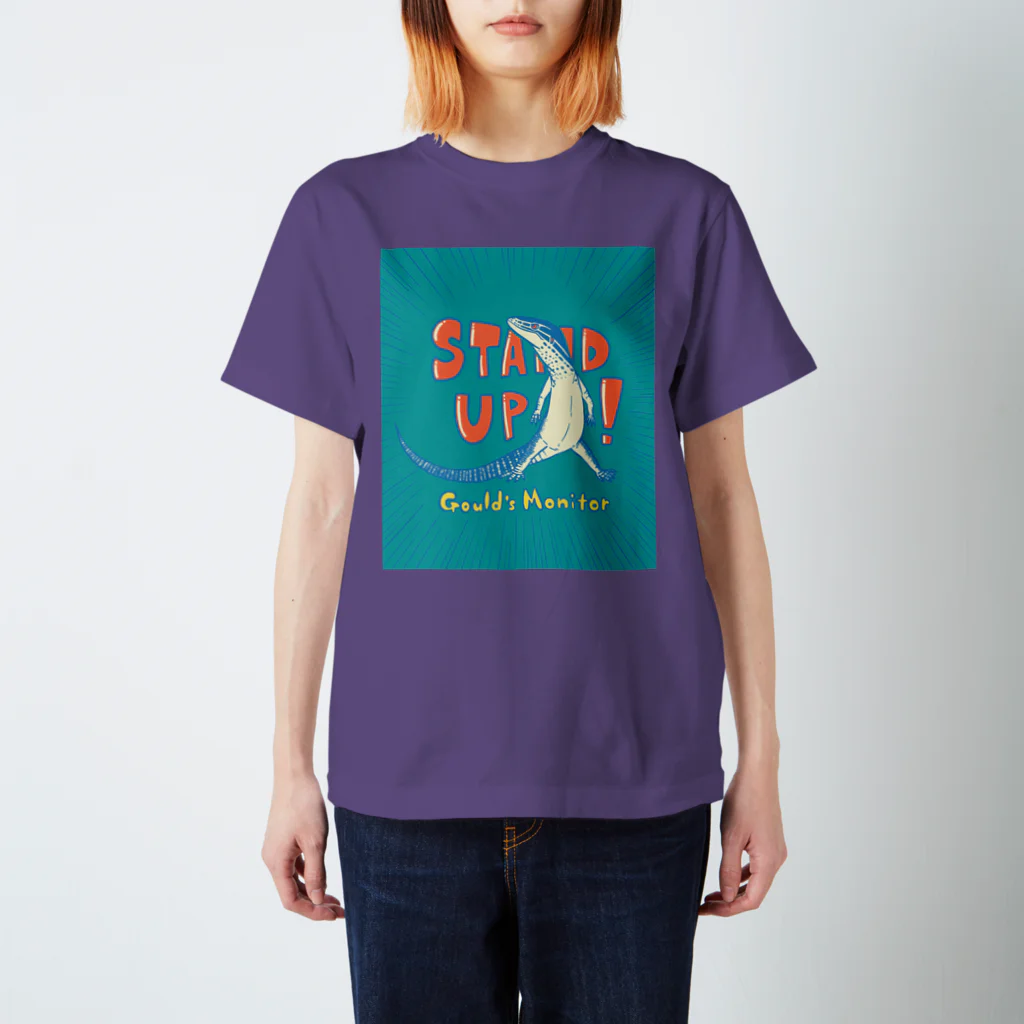 しっぽ王国のレトロカラーグールド Regular Fit T-Shirt
