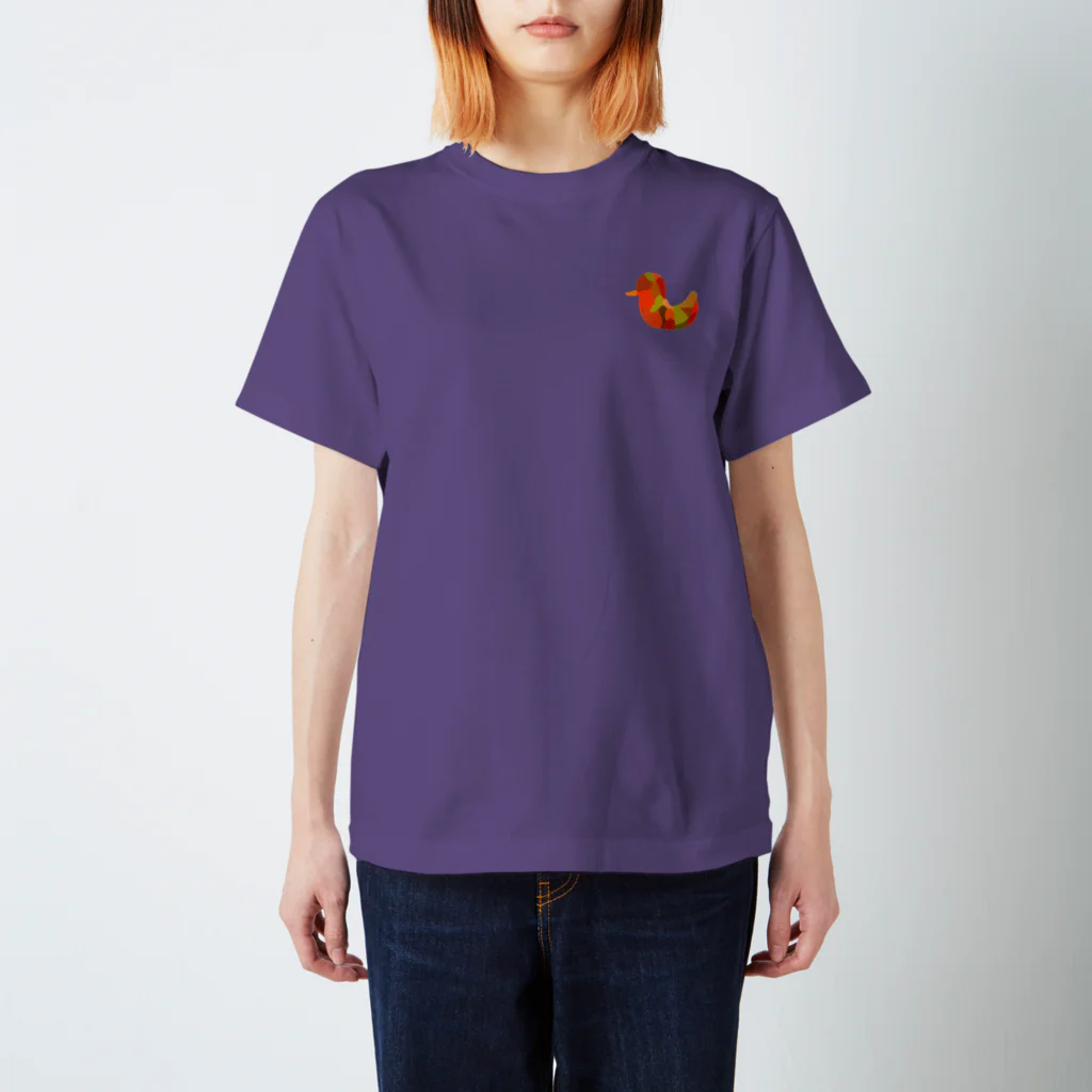 N’s Record(エヌズレコード)の貼り絵風鳥 Regular Fit T-Shirt