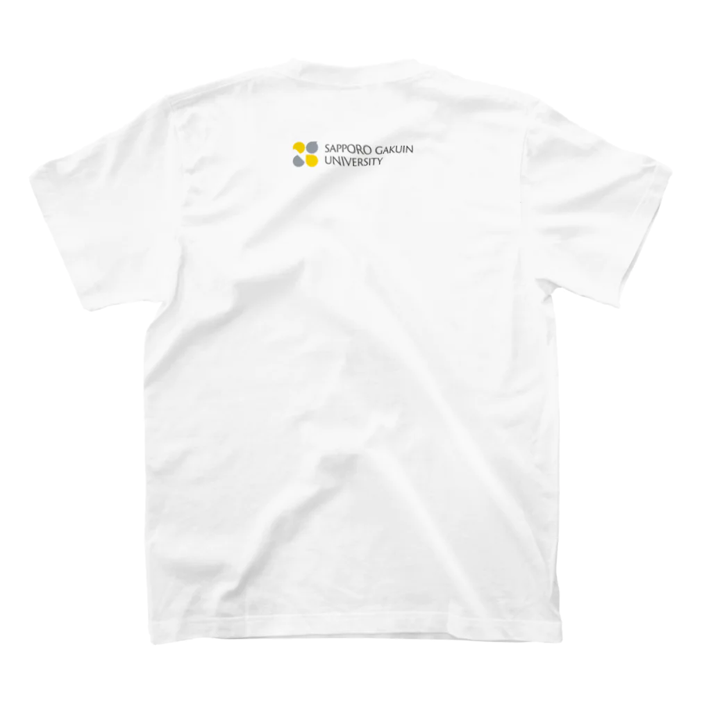 One life, Many answers｜札幌学院大学公式のOne life, Many answers／バックプリント：ロゴマーク（英文カラー） スタンダードTシャツの裏面