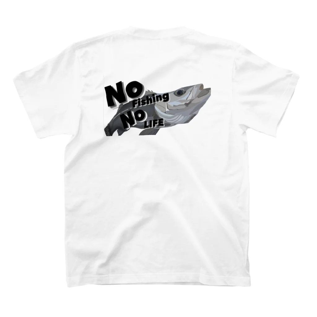 NEXTSTAIRCASEのNo fishing No Life スタンダードTシャツの裏面