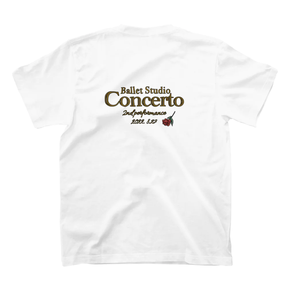 Ballet Studio Concertoのコンチェルト2回　発表会① Regular Fit T-Shirtの裏面