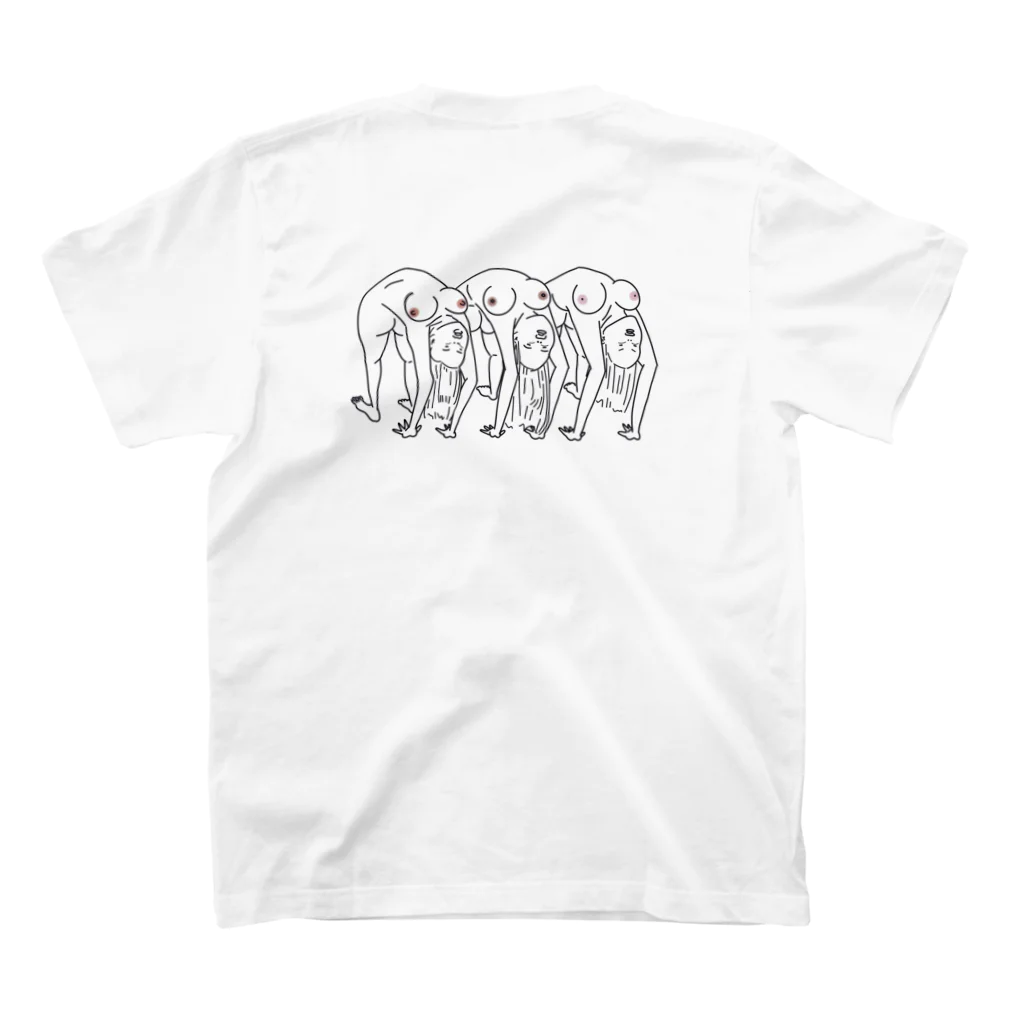 TOUKAの3girls T-shirt スタンダードTシャツの裏面