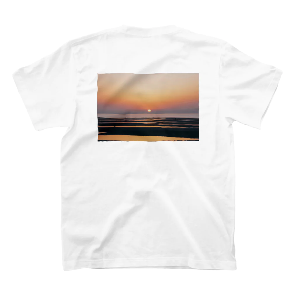 Osashimi’s Photo productのsunset2 夕焼け2 スタンダードTシャツの裏面