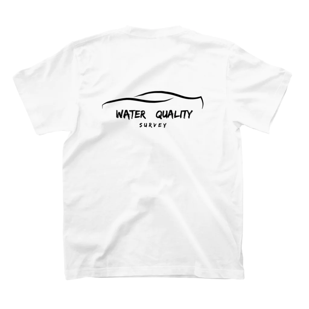 【岡山水質調査隊】の水質調査隊　公式サポーター オリジナル Regular Fit T-Shirtの裏面